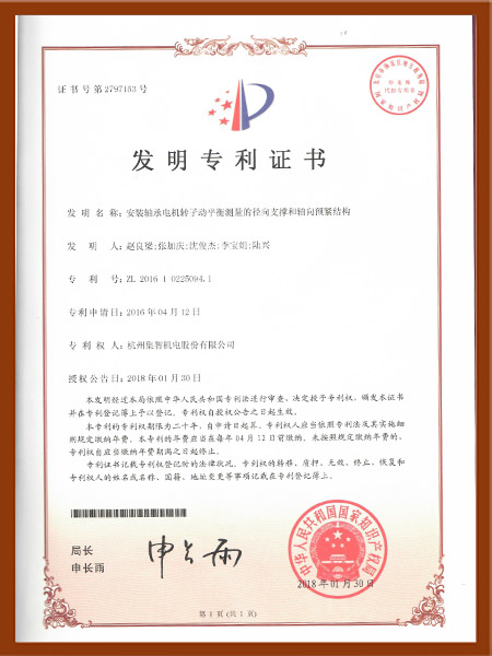FM10-安裝軸承電機(jī)轉(zhuǎn)子動(dòng)平衡測(cè)量的徑向支撐和軸向預(yù)緊結(jié)構(gòu)